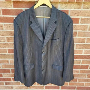 Burberry London Nordstrom Blazer Jacket Men's Size 50 Long 100% Wool